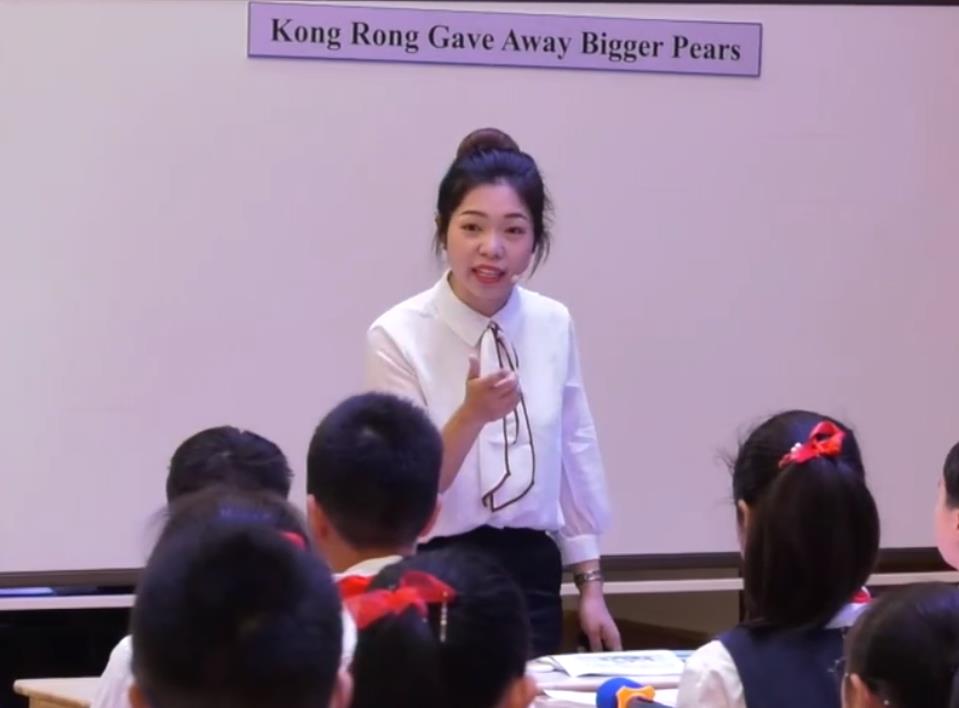 張建翠，閱讀課《Kong Rong Gave Away Bigger Pears》，六年級，人教版